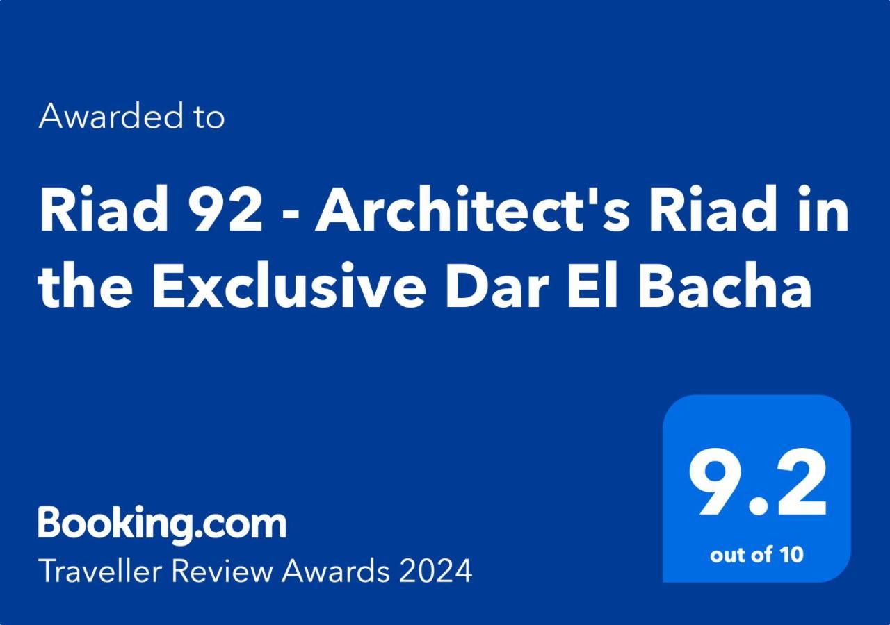 Riad 92 - Architect'S Riad In The Exclusive Dar El Bacha Marrakesh Exterior foto